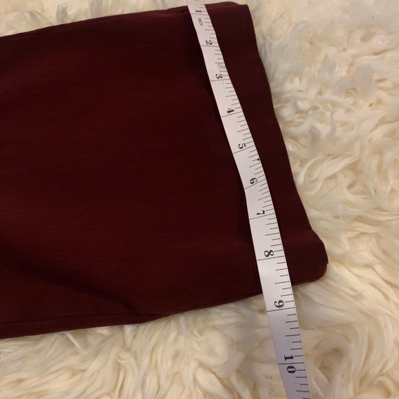 J. Crew Teddie Pants in Maroon - Size 6 - Picture 10 of 13